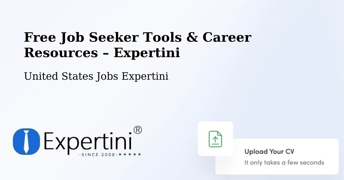 Free Job Seeker Tools & Career Resources – Saint Augustine - Saint Augustine, United States Jobs Expertini